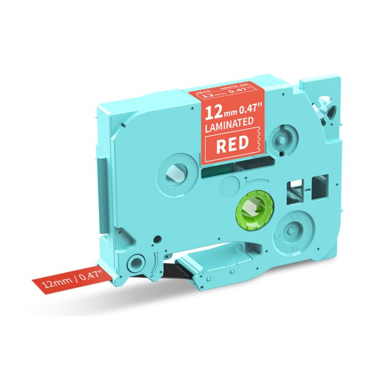 Phomemo 12mm laminated label ribbon cartridge, red ink