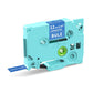 Phomemo 12mm laminated label ribbon cartridge, blue ink
