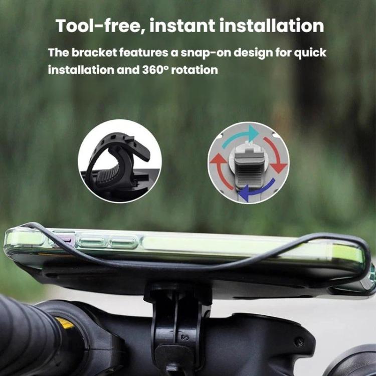 360-Degree Rotating Large Silicone Bike Phone Mount E-Bike Navigation Mount