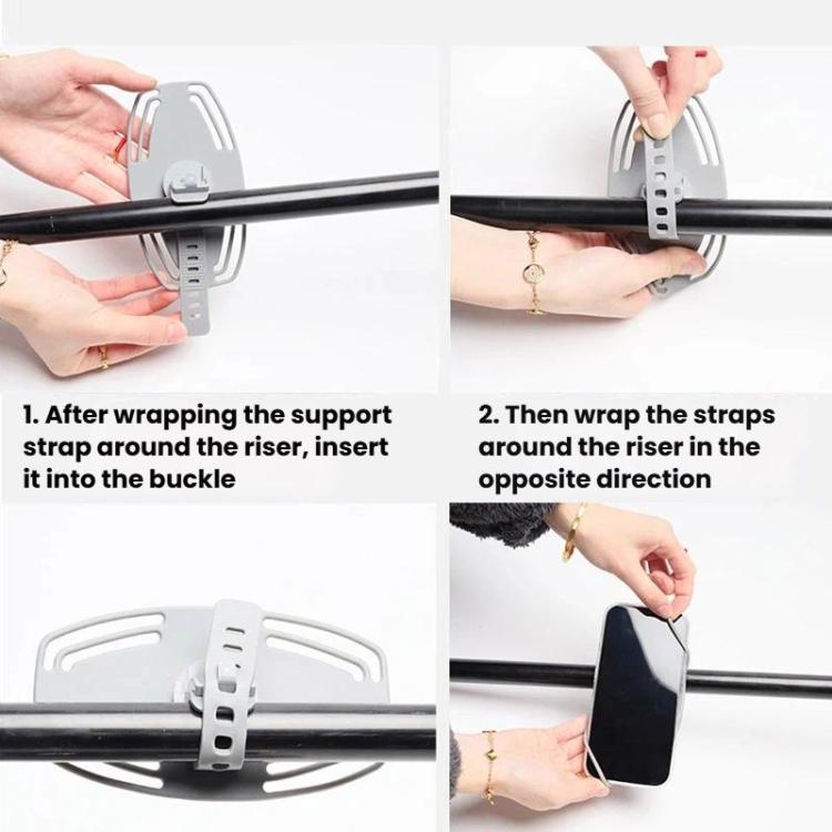 360-Degree Rotating Large Silicone Bike Phone Mount E-Bike Navigation Mount