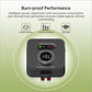 Electric dog fence transmitter for burn-proof operation, showing power loop control dial