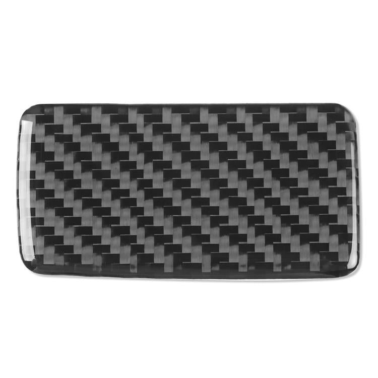 Black carbon-fiber pattern rectangular decorative sticker with rounded corners
