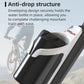 Black bicycle water bottle cage cup holder with curved design and side supports