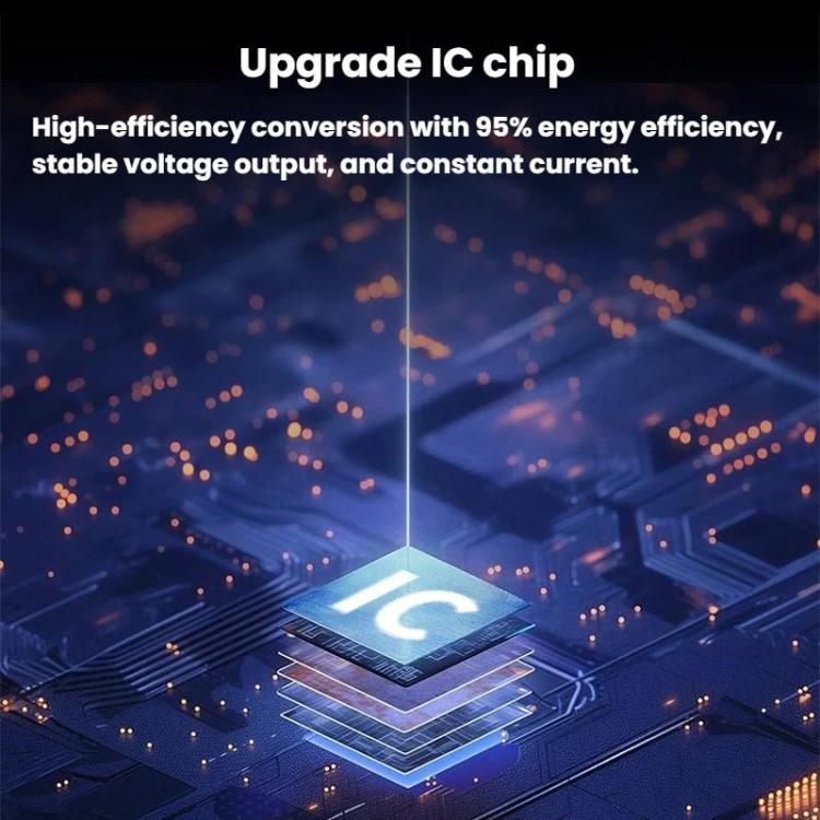 DC converter module with control chip area and efficient power circuitry