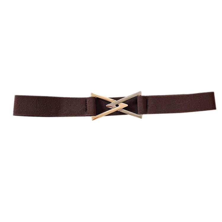 Triangle-shaped Buckle Belt For Slimming Flattering Waistline