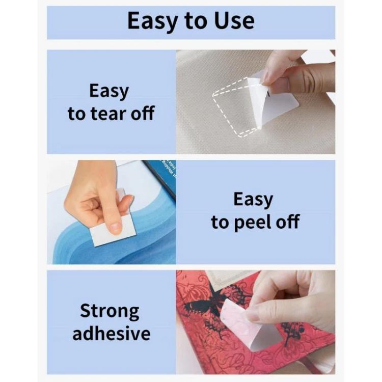 Thermal label sheet demonstrating easy tear-off and peel-off adhesive