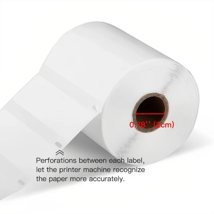 Phomemo thermal label roll with perforated strip, 0.78 in (2 cm) gap