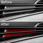 Dashboard side trim sticker set, red carbon-fiber look on dashboard