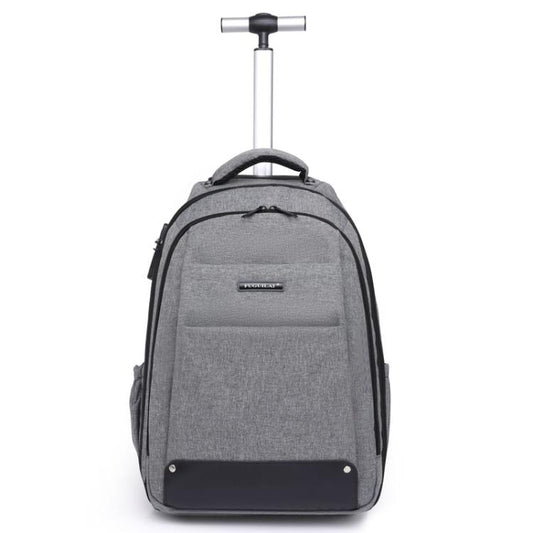 FUGUILAI Wheeled Backpack with Hideable Wheels & Straps, TSA Lock & 2-Stage Telescopic Handle Trolley Backpack for Business Travel, 8800A  Black, 8800A Deep Blue, 8800A Light Gray