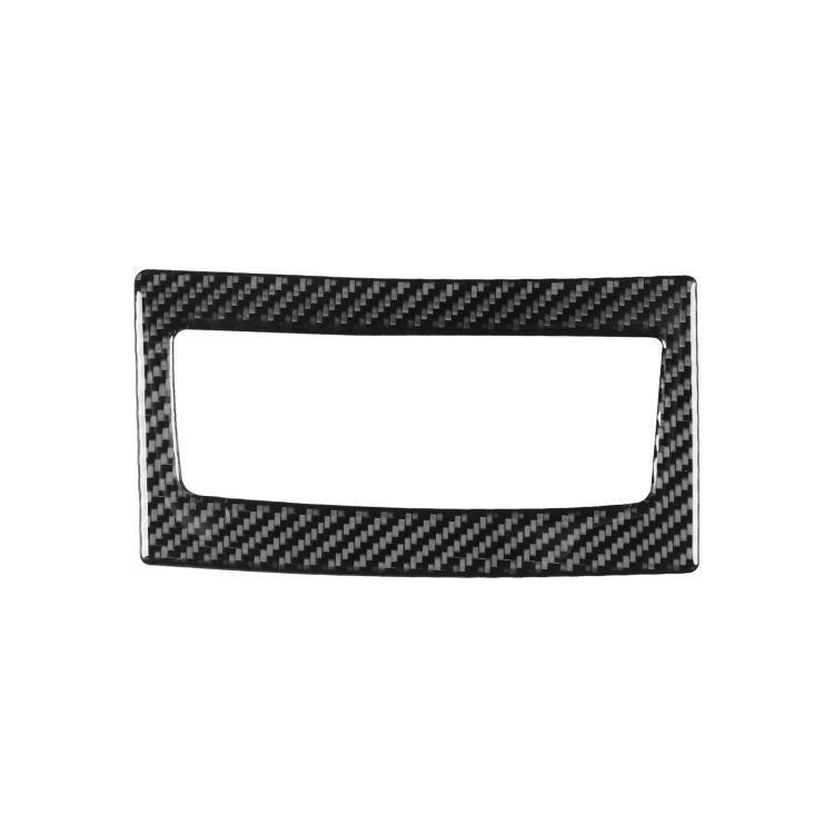 Rear air vent frame sticker, carbon-fiber black with rectangular cutout