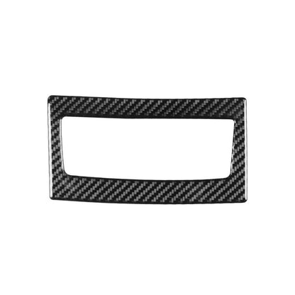 Rear air vent frame sticker, carbon-fiber black with rectangular cutout
