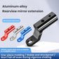 Aluminum motorcycle mirror extension arm adapter, black metal bracket