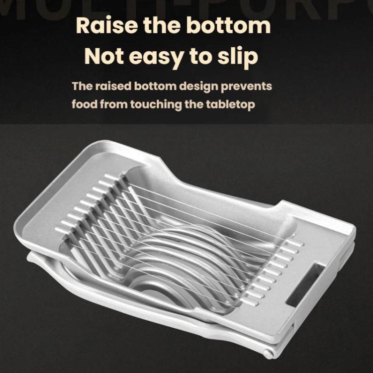 LsCook Aluminum Alloy Egg Cutter Multi-Functional Slicer