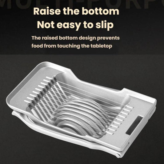 LsCook Aluminum Alloy Egg Cutter Multi-Functional Slicer
