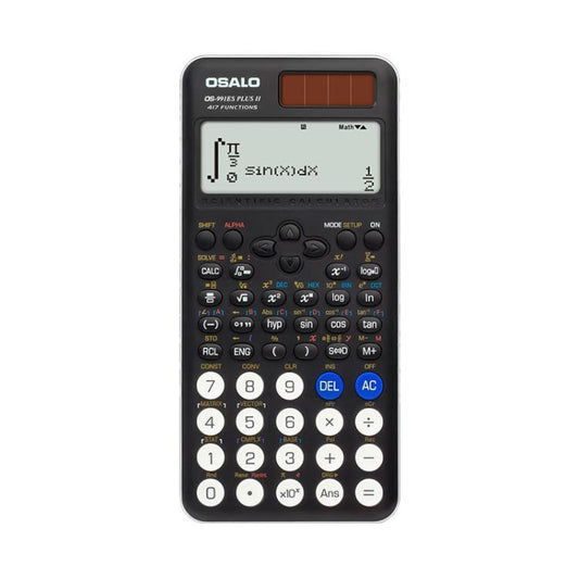 OSALO OS-991ES PLUS II Scientific Calculator With 417 Functions Solar Powered Large Display Desktop Calculator