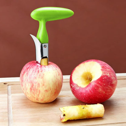 LsCook Stainless Steel Fruit Corer Plastic-Handled Fruit Core Remover