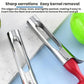 LsCook Stainless Steel Fruit Corer Plastic-Handled Fruit Core Remover