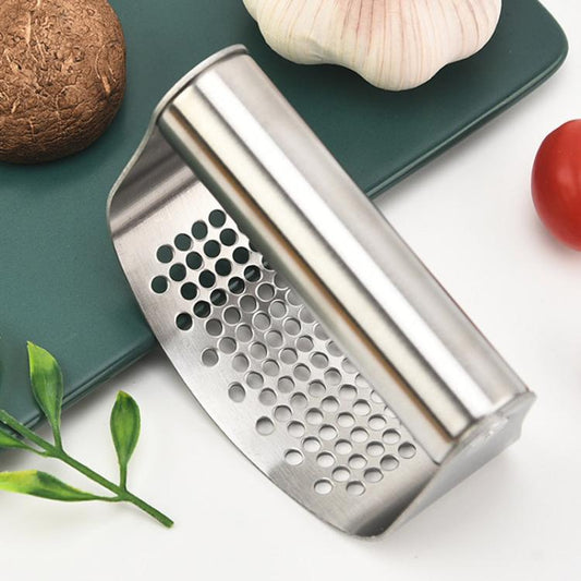 Stainless Steel Curved Garlic Press Kitchen Garlic Crusher, LsCook PHZ90C 3pcs /Set 1.8cm Thick