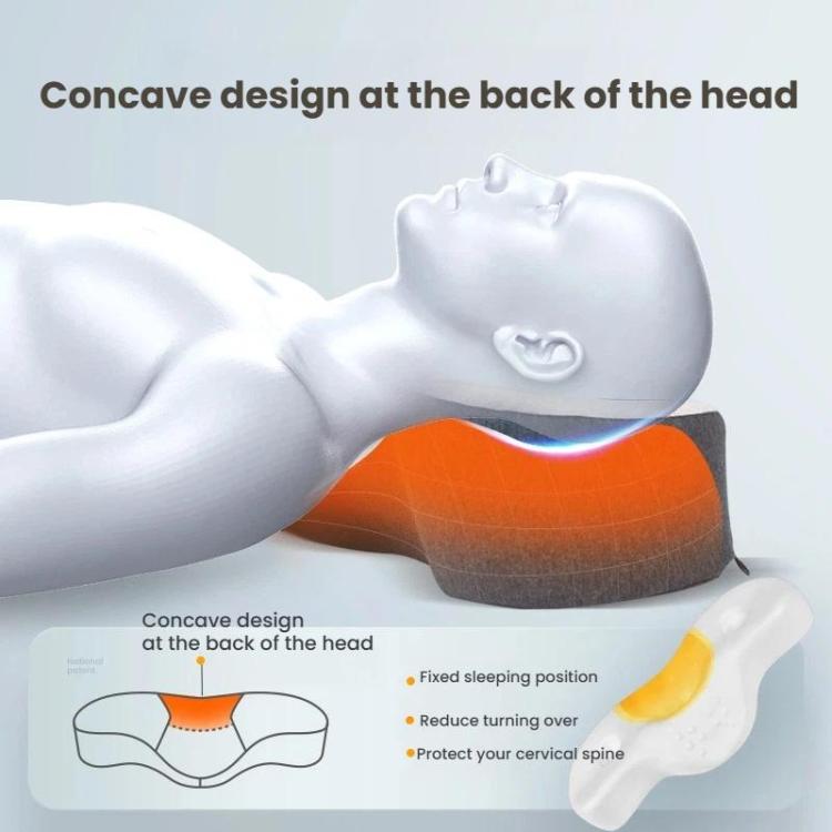 Frog Design Neck Pillow for Pain Relief Memory Foam Cervical Pillow with Ergonomic Contour for Side & Back Sleepers, Standard Version, Bamboo Charcoal Version, USB Heated Version