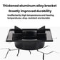 Thickened aluminum bracket stove base with black burner and leg supports