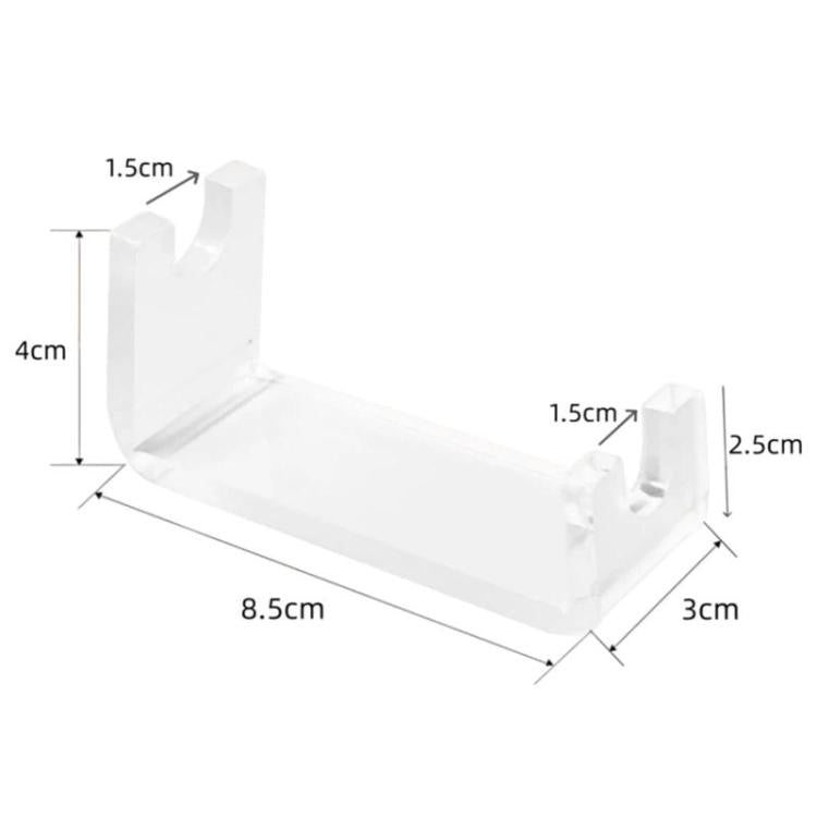2pcs Acrylic Waterproof Shaver Holder Portable Bathroom Countertop Storage Rack, YX240