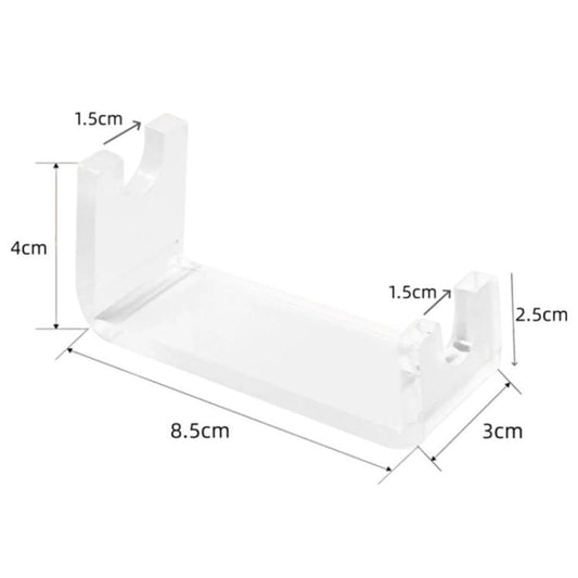 2pcs Acrylic Waterproof Shaver Holder Portable Bathroom Countertop Storage Rack, YX240