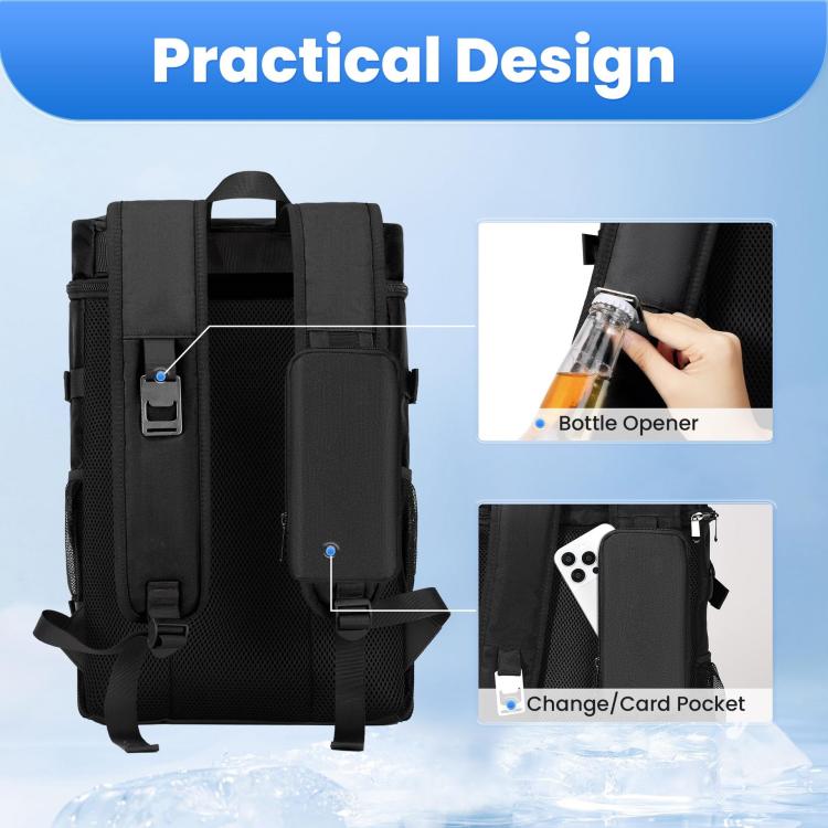 Outdoor Thickened Insulated Leak-Proof Picnic Backpack, 28x22x40cm