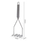 Stainless Steel Potato Masher, LsCook Wavy