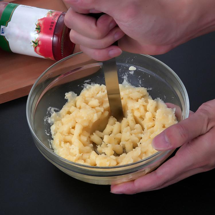 LsCook 304 Stainless Steel Potato Masher With Silicone Handle