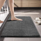 Bathroom Stain-Resistant Chenille Short-Pile Absorbent Non-Slip Mat, 40x60cm, 50x80cm, 60x90cm, 60x150cm
