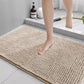 Bathroom Stain-Resistant Chenille Short-Pile Absorbent Non-Slip Mat, 40x60cm, 50x80cm, 60x90cm, 60x150cm