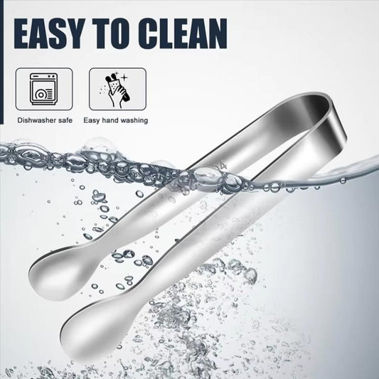 304 Stainless Steel Ice Tongs Sugar Cube Clip, LsCook Small Round Head