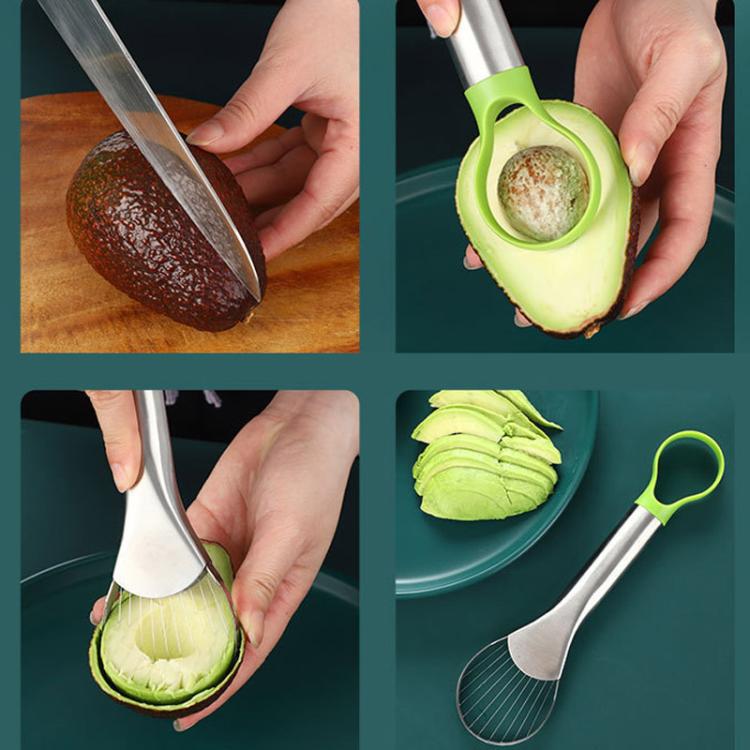 Stainless Steel Avocado Slicer, LsCook Dual-Ended