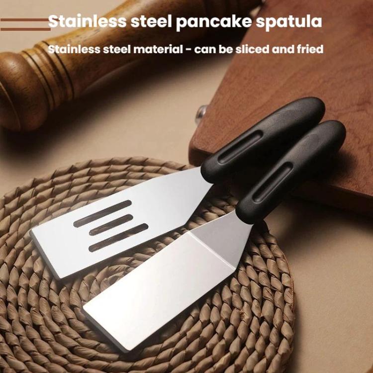LsCook Stainless Steel Spatula Cake and Pizza Spatula, Solid Square, Hollow Square, Triangular