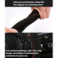 Black suede steering wheel cover with red stitching and center marker, full wrap