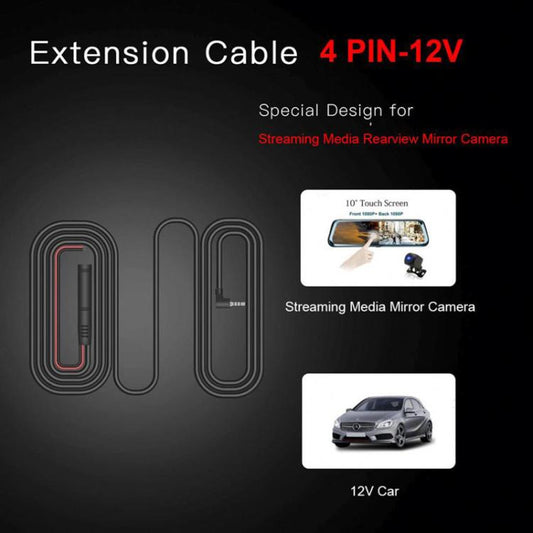 1080P Waterproof Car Rear View Camera With 4-Pin Cable Night Vision Reversing Camera, None-R1 10m, None-R1 6m