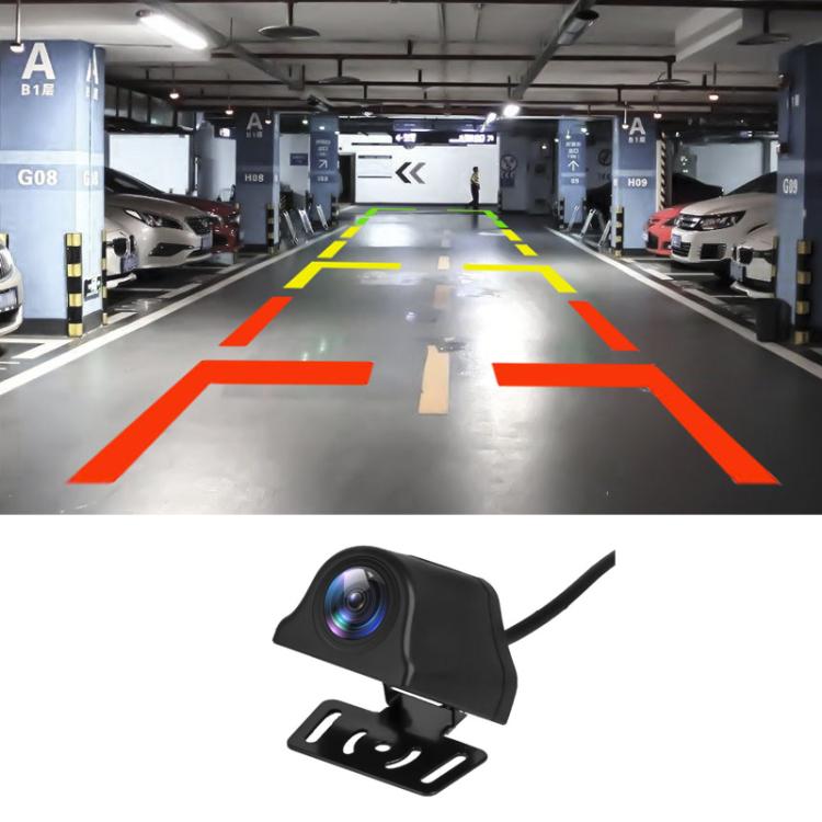 Car rear view camera with cable and mounting bracket, black housing