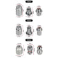 Wheel lock lug nut size chart: 34mm, 44mm, and 45mm with key dimensions