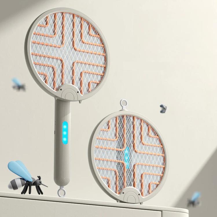 2-in-1 Folding Mosquito Zapper & Bug Zapper Lamp UV Light Attraction & Electric Shock Support Wall Mount/Handheld/Stand