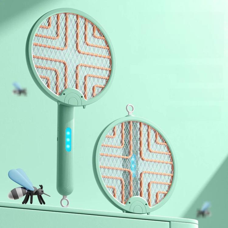 2-in-1 Folding Mosquito Zapper & Bug Zapper Lamp UV Light Attraction & Electric Shock Support Wall Mount/Handheld/Stand