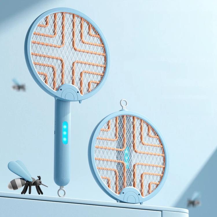 2-in-1 Folding Mosquito Zapper & Bug Zapper Lamp UV Light Attraction & Electric Shock Support Wall Mount/Handheld/Stand