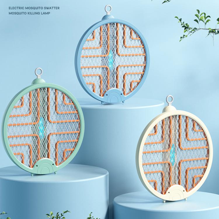 2-in-1 Folding Mosquito Zapper & Bug Zapper Lamp UV Light Attraction & Electric Shock Support Wall Mount/Handheld/Stand