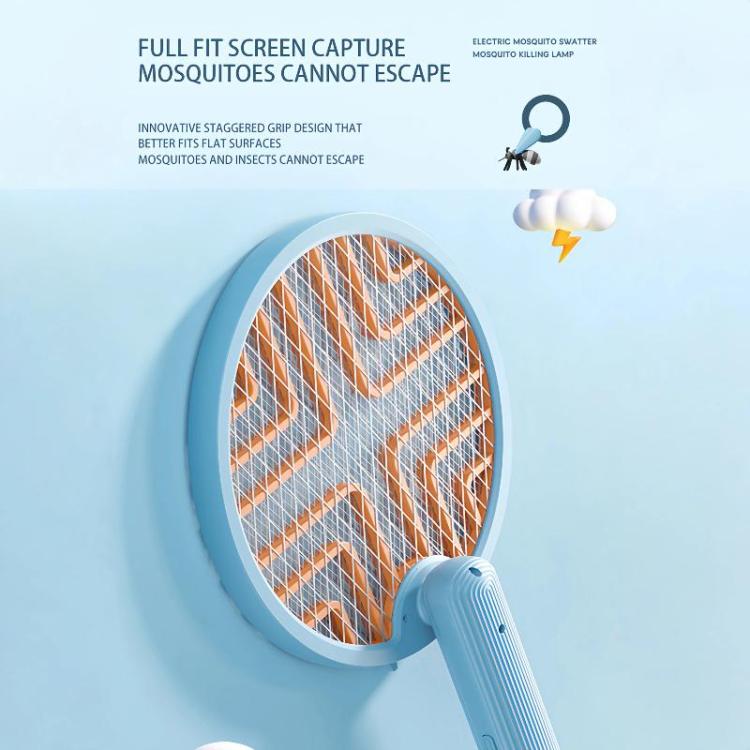 2-in-1 Folding Mosquito Zapper & Bug Zapper Lamp UV Light Attraction & Electric Shock Support Wall Mount/Handheld/Stand