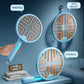 2-in-1 Folding Mosquito Zapper & Bug Zapper Lamp UV Light Attraction & Electric Shock Support Wall Mount/Handheld/Stand