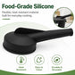 Black silicone steam diverter with nozzle on lid