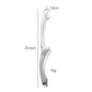 Stainless steel tongs size 25.6cm long, 1.8cm head width, 70g