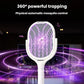 Extendable & Rotatable Electric Mosquito Racket With Rechargeable Base Automatic Mosquito-Attracting & Lighting Zapper, XH-63