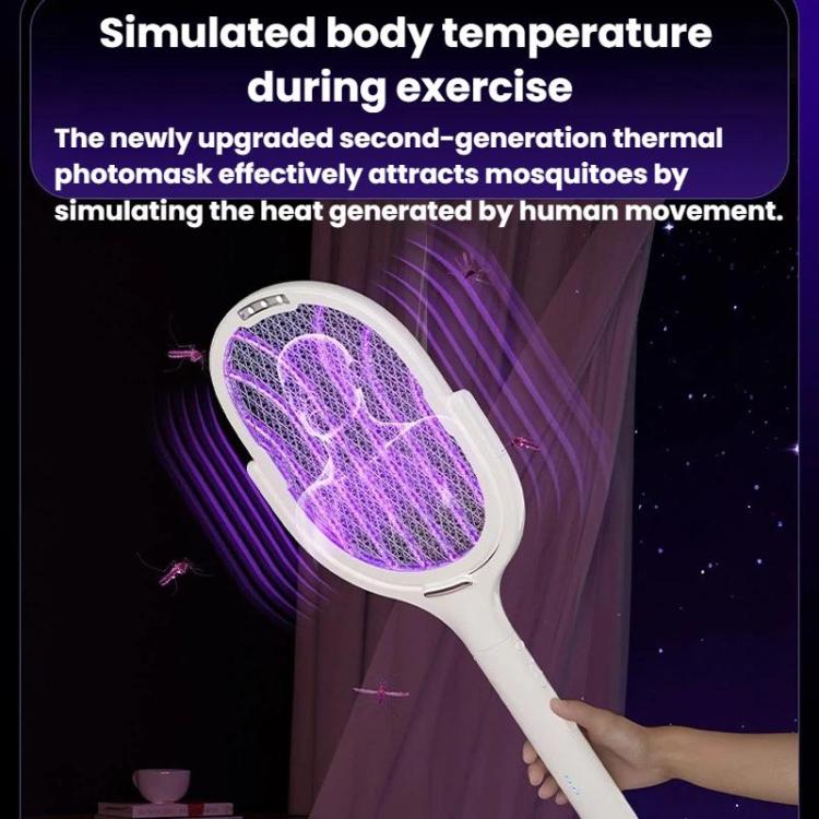 Extendable & Rotatable Electric Mosquito Racket With Rechargeable Base Automatic Mosquito-Attracting & Lighting Zapper, XH-63