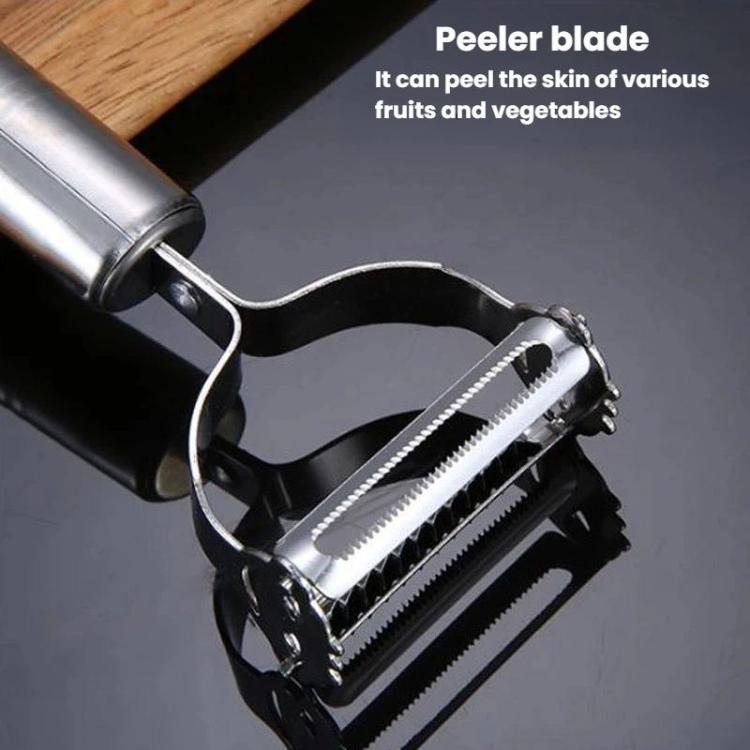 LsCook Stainless Steel Peeler & Grater, Single English Cardboard Packaged, 2-Piece Set Card-packaged