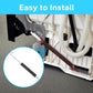 Dishwasher door spring replacement installed on appliance panel with black coil spring